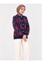 Women's Crew Neck 7-Button Diamond Patterned Bearded Fuzzy Knitwear Cardigan - 4
