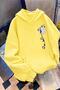 Sw Cute Panda Detailed Oversize Hooded Sweatshirt with Kangaroo Pocket (Hoodie)