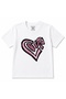 Love in Motion – Pink Graffiti Heart Kids Graphic T-Shirt