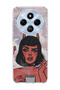 Redmi 14C Compatible Horned Girl Cloud Printed Transparent Phone Case