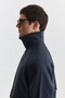 Suede Collar Trench Coat with Pocket Bags - 5