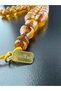 Custom Made Faturan Sıkma Amber Prayer Beads with the Signature of Usta Omari̇ (11-12 mm)