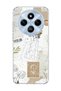 Redmi 14C Compatible Flower Headed Woman Collage Printed Transparent Phone Case