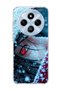 Redmi 14C Compatible Anime Red Eye Printed Transparent Phone Case