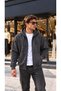 Men's 3 Thread Hooded Zippered Sweat Jacket Cty-Çtn-507