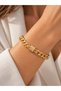 Cm Gold Color Brass Singapore Chain Model Women's Bracelet - 2