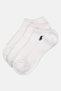 Men 6 Pairs Embroidered Logo Low Cut Socks, White