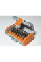 3D Printing Bits Tip Storage Box Compact Screwdriver Bit Organizer Box with Lock Orange Gray - 3