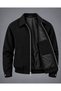 New Now Men's Black Viral Zr Model Kaşe Coat Oversized - 3