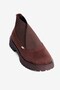 Women's Suede Boots with Rubber Detail and Thick Sole Asha Brown - 3