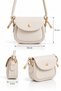 Women's Mini Cross Shoulder Bag with Adjustable Strap and Snap Closure, Daily Stylish Small Bag - 3