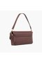 Solid Crossbody Bag with Detachable Strap - 3
