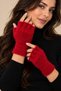 Very Soft Bearded Yarn Woven Cut Finger Gloves