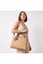 Embossed Tote Bag with Zip Around Wallet - 2