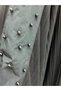 Plus Size Women's Black 52-54 Size Floral Appliqué Balloon Sleeve Long Special Occasion Dress - 7