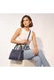 Solid Tote Bag with Detachable Strap - 2