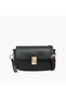 Textured Crossbody Bag with Button Closure