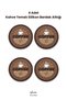 4 Silicone Coasters with Coffee Theme - 2