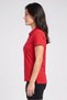 Women Athletic Fit Short Sleeve Outdoor Polo, Red - 3