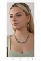 Black Shuttle Stone Necklace and Earring Set