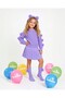 Pompom Sweater and Skirt Girls' Set - 4 Pieces