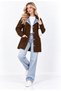 New Season Collar-Jeans-Detail Pique Knitwear Cardigan - 4