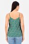 Women V-Neck Sleeveless Floral Print Tank Top, Multicolor - 2