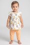 Toddlers Girl 2 Pieces Graphic Print Dress And Pants Set, Multicolor