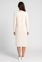 Women Plain Midi Dress, Beige - 4