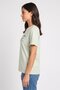 Women Crew Neck Short Sleeve Graphic Print T-shirt, Light Green - 3