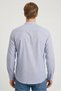 Men Regular Fit Chambray Long Sleeve Casual Shirt, Blue - 4