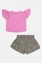 Toddlers Girl 2 Pieces Floral Print Top And Shorts Set, Multicolor - 3
