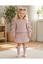 Pompom Sweater and Skirt Girls' Set - 4 Pieces - 4