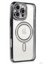 حافظة SVL-SHOP Newface لهاتف iPhone 16 Pro، حافظة مغناطيسية لامعة (214803) - رمادي
