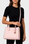 Women Brand Logo Tote Bag, Pink - 2
