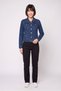 Women Solid Denim Jacket, Blue - 2