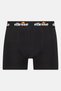 Men 3 Pieces Brand Logo Boxers, Black - 5