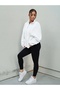 Women's Stand Collar Half Zipper Oversize 3 Thread Basic Sweatshirt - 4