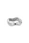 Metal Form Collection Wave Kelepçe Bracelet - Silver