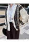 Ethnic Pattern V-Neck Wool Cardigan - 3