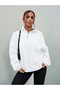 Women's Stand Collar Half Zipper Oversize 3 Thread Basic Sweatshirt