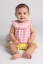 Toddlers Girl 2 Pcs Gingham Print Top And Bottom Set, Multicolor
