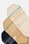 Women 3 Pairs Brand Logo Light Cushion Socks, Multicolor - 3