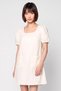 Women Embroidered Mini Dress, Cream