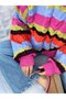 Design Colorful Hair Knit 100% Acrylic Wool Sweater - 5