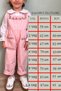 Girl's Cotton Poplin Pink Embroidered Seasonal Salopet Trousers - 5