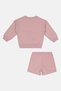 Kids Boy 2 Piece Brand Logo Sweatshirt And Shorts Set, Light Purple - 2
