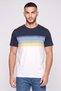 Men Crew Neck Short Sleeve Embroidered Logo T-Shirt, Multicolor