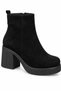 Women's Platform Heel 7.5 cm Thick Heeled Zippered Warm Lining Women's Daily Comfortable Boots - 3