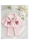 Girl's & Baby's 3-Piece Set with Plush Fur Jacket - 3